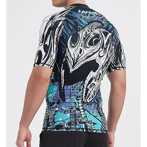 Custom Men Rash Guard <b>Compression</b> T <b>Shirt</b> Short Sleeve UV Protection Swim <b>Shirt</b> Quick Dry Bulk Supplier - Product Image 6