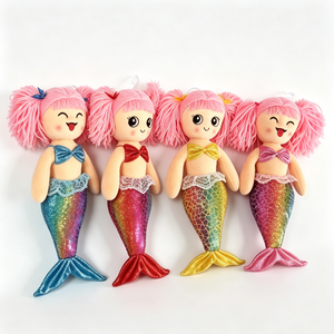 Peluche <span class=keywords><strong>de</strong></span> <span class=keywords><strong>sirena</strong></span> personalizado con cola brillante y colorida, muñeco <span class=keywords><strong>de</strong></span> peluche decorativo para niños, juguete <span class=keywords><strong>de</strong></span> <span class=keywords><strong>sirena</strong></span> con pelo <span class=keywords><strong>de</strong></span> hilo suave. - Product Image 1