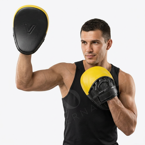 Advanced Boxing <b>Focus</b> Mitts PU Leather Curved Punching <b>Pads</b> MMA Muay Thai Kickboxing Training Hand Target Customized Mitts - Product Image 3