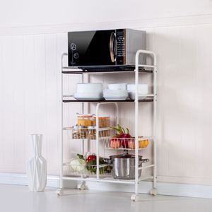 Cannes Double Row <b>Mesh</b> <b>Basket</b> Multi-Functional Utility Rack for Kitchen Cabinets Available in Coffer Color - Product Image 2