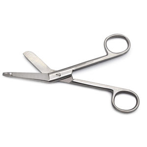 Ciseaux à pansements médicaux en acier inoxydable avec embout de sécurité pour la coupe de pansements et les soins aux patients - Product Image 3