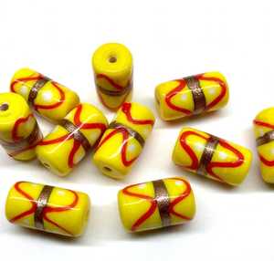 Cuentas de Vidrio Lampwork Hechas a Mano al por Mayor, Cuentas Sueltas Venecianas Rayadas para Fabricación de Joyas, Suministros para Manualidades, Reino Unido, Estados Unidos, España - Product Image 2