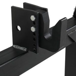 3 Pt Quick Hitch Adapter for Category 1 and 2 Tractors 3000lb Capacity Adjustable Bolt Black Color - Product Image 5