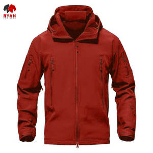 Veste Softshell de qualité supérieure Ryan Pro Gear pour hommes, imperméable, coupe-vent, tissu tricoté écologique, couleur unie - Product Image 6