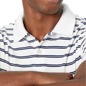 Camiseta polo de cuello colorido, transpirable y de secado rápido para hombre, al por mayor. - Product Image 3