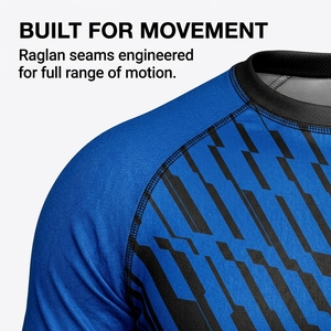 Rashguard MMA et BJJ à séchage rapide avec logo personnalisé, taille sur mesure, équipement d'entraînement de grappling, vêtements de sport - Product Image 6