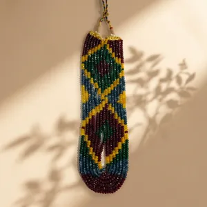 Luxury 7 Layer Multicolor Gemstone Beaded <b>Necklace</b> Handmade <b>Statement</b> <b>Necklace</b> Gold Tone Fashion Jewelry for Women Wedding Party - Product Image 2
