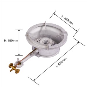 Estufa de quemador comercial Electrodomésticos de cocina de gas KB6 Estufa de gas de hierro fundido Tipo de gas NG LPG para uso comercial al aire libre - Product Image 2