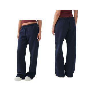 Pantalones Deportivos de Pierna Ancha para Mujer, Cintura Alta, Corte Holgado, Algodón, Pantalones Casuales para Descansar, Logotipo Personalizado OEM, Venta al Por Mayor - Product Image 1