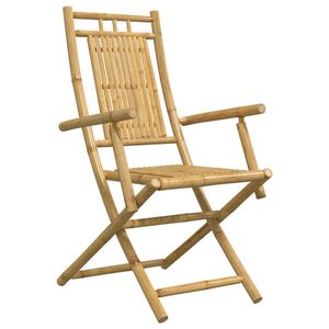 Conjunto de Comedor Plegable Mediano para Jardín, Piezas de Bambú Natural - Product Image 6