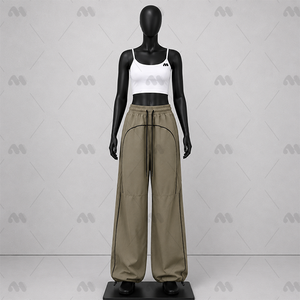 Pantalon de survêtement personnalisé pour femme, coupe large et décontractée, vêtements de sport, fabricant en gros - Product Image 1