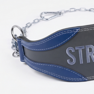 Ceinture de musculation réglable avec chaîne pour entraînement en salle et musculation, support lombaire en cuir, ceintures de force robustes unisexe - Product Image 2