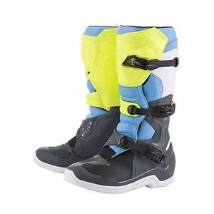 Chaussures de moto en cuir sur mesure, maillot de course, bottes de moto confortables, imperméables et à séchage rapide, service OEM professionnel - Product Image 3