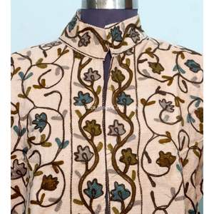 Veste d'hiver pour femme, best-seller, broderie artisanale Cotrise, coupe classique, écologique, coupe-vent, 100% coton, taille unique - Product Image 3