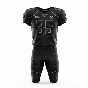 Wholesale Custom Football Uniforms American Style Sublimated Teamwear Moisture Wicking Quick Dry Short Jersey <b>Pants</b> Sports Set - Product Image 1