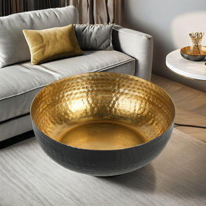 Métal aluminium martelé Black & Gold Bowl Work Meilleure qualité Équipement de beauté et de soins personnels Conception unique - Product Image 4