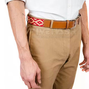 Cinturones de cuero de alta calidad con diseño de diferentes colores para hombre, a la venta en línea, cinturón de cuero tipo polo con tamaño personalizado. - Product Image 4