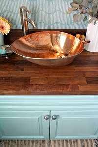 Handmade Copper Wash <b>Basin</b> Polished Metal Sink Modern Design for Bathroom Vanity Decor - Product Image 2