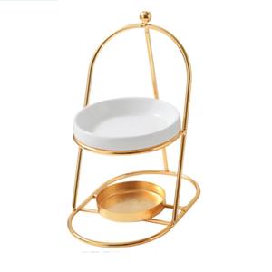 Nouveau design, brûleur d'aromathérapie en céramique écologique, diffuseur d'huiles essentielles, lampe chauffante, lampe à cire fondante, usage domestique - Product Image 4