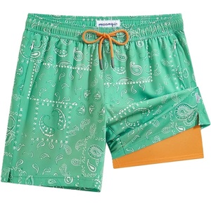 Contrast Binding Woven Polyester Men's <b>Shorts</b> <b>Nylon</b> elastic AOP Print Swim <b>Shorts</b> Quick Dry Casual supplier from Bangladesh - Product Image 6