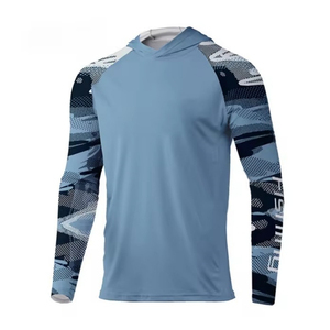 Mens Performance Fishing <b>Hoodie</b> Long Sleeve Sublimation Camouflage Fishing Shirt <b>UV</b> <b>Protection</b> UPF 50 Rash Guard - Product Image 4