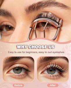 Recourbe-cils électronique en acier inoxydable UBI, outil de lifting des cils, poignées antidérapantes, recourbe-cils naturel, pour usage domestique et professionnel. - Product Image 2