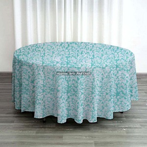 Christmas <b>Round</b> <b>Table</b> Cloth Indian Block Print <b>Tablecloth</b> Cotton Handmade Floral <b>Table</b> Cover - Product Image 3