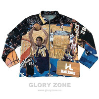 Veste zippée en tapisserie tissée personnalisée Glory Zone, style vintage jacquard graphique streetwear, pour homme et femme.