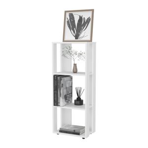Melamine White <b>Bookcase</b> with Open Storage Elegant and Practical Furniture - Product Image 4