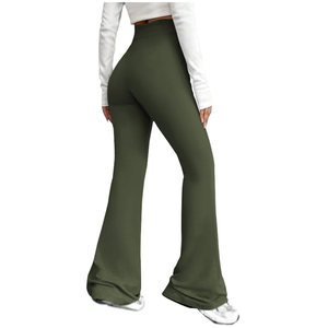 Pantalon de survêtement évasé taille haute pour homme, qualité supérieure, en coton, coupe large, style plat, hiver, personnalisable avec logo OEM, décontracté, vente en gros - Product Image 2