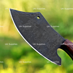 Cuchillo de Chef Ambidiestro Forjado a Mano de Acero 1095 de Espiga Completa de Alta Resistencia con Mango Ergonómico de Madera de Palisandro, OEM, Superventas - Product Image 3