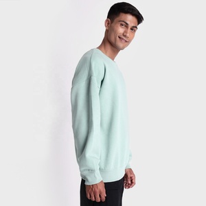 Sweat-shirt décontracté en coton, pull basique confortable à épaules tombantes pour l'automne, prix abordable - Product Image 3