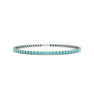 2026 New Design 14k <b>Solid</b> <b>Gold</b> Natural Ethiopian Opal Tennis Chain Bracelets For Men Women Gift Party Wear Fine Jewelry Bracelet - Product Image 4