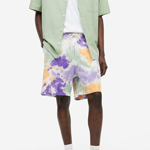 Pantalones Cortos Deportivos para Hombre, Cintura con Cordón, 100% Algodón, Estampado hasta la Rodilla, Ecológicos, para Verano - Product Image 6