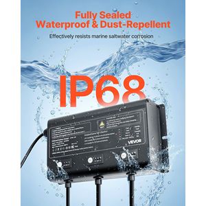 Caricabatterie intelligente a 3 porte 5A 12V per batterie agli ioni di litio, impermeabile IP68, per imbarcazioni marine - Product Image 3