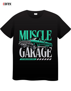 Camisetas Premium Formales para Hombre con Estampado DTF, Poliéster/Algodón, Tejido de Punto de 220 g, Diseño Sólido, Logotipo Frontal, Manga Corta, Transferencia Rápida - Product Image 3