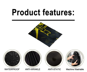 ผ้าคลุมตัดผมสำหรับร้านเสริมสวยแบบมืออาชีพ พิมพ์ลายเต็มผืน ผ้ากันเปื้อนช่างตัดผม คุณภาพสูง กันน้ำ ปรับระดับคอได้ - Product Image 6