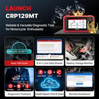 Escáner de Diagnóstico para Motocicletas LAUNCH CRP129MT, Herramienta OBD2 de Sistema Completo para Harley, Honda, Yamaha, BMW, Ducati, KTM