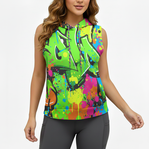 Chaleco Deportivo de Alta Calidad para Mujer, Sin Mangas, de Forro Polar, para Gimnasio, Fitness, Entrenamiento, Ropa Deportiva Informal, Sublimado - Product Image 1