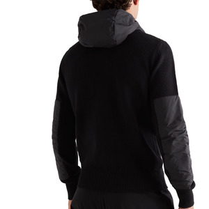 Sweat-shirt à capuche en tricot pour homme, 100% coton, couleur unie, décontracté, manches longues, respirant, coupe-vent, avec poche, imprimé hiver - Product Image 4