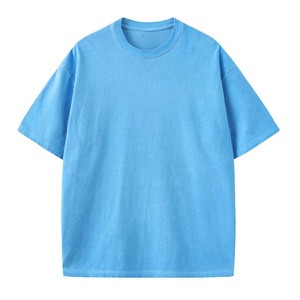 เสื้อยืดผู้ชายคุณภาพสูง 230gsm ผ้าฝ้ายฟอกกรด ทรงโอเวอร์ไซส์ คอกลม แขนสั้น เหมาะสำหรับใส่วิ่ง - Product Image 1