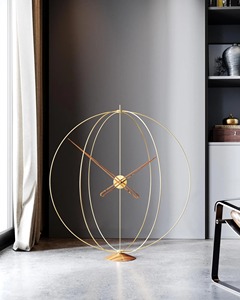 Globe Style Gold Metal <b>Table</b> <b>Clock</b> Ideal For Bedroom Side <b>Table</b> Decor And Luxury Home Interior Styling Or Gift For Housewarming - Product Image 5