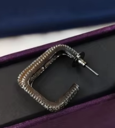 ต่างหูหรูหราสง่างามสำหรับผู้หญิงวัสดุทองเหลืองเพทายหินสำหรับงานหมั้นเครื่องประดับแฟชั่นของขวัญแต่งงาน - Product Image 2