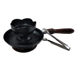 Quemador de incienso purificador para el hogar con mango de madera para fragancia del hogar y Bakhoor, con pinzas de acero y base de madera. - Product Image 3