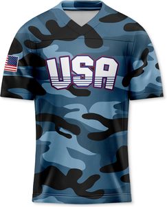 Maillot de football noir à col en V pour homme, en polyester respirant, uniforme adulte avec rayures dorées sur les manches, taille M - Product Image 3