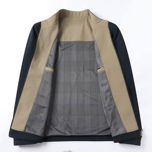 Chaqueta Bomber Casual para Hombre, Personalizada OEM, Primavera 2026, Resistente al Viento, Tallas Grandes, con Cuello Alto, 95% Poliéster, Venta al Por Mayor - Product Image 2