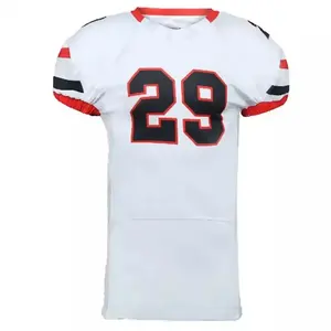 Maillot de football américain personnalisé blanc, maillot de football personnalisé avec nom et numéro d'équipe imprimés, cadeau pour les fans de football pour adultes - Product Image 6