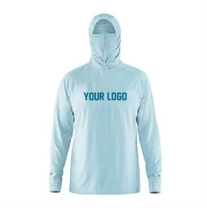 Camiseta de Pesca con Capucha de Camuflaje, Sudadera Personalizada de Manga Larga para Pesca, Protección UV, Camisetas Ligeras para Hombre - Product Image 1