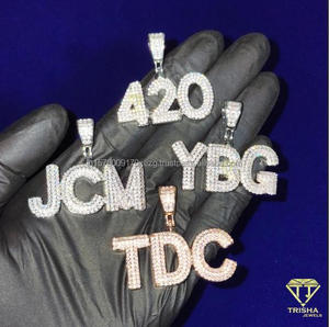 Collier artisanal « Bando Boyz » avec pendentif en diamant moissanite plaqué or, bijoux hip-hop, cadeau - Product Image 5