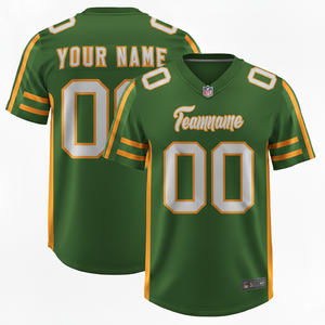 Nuevo Diseño de Camiseta de Fútbol Americano de Manga Corta para Hombre, Ligera, Transpirable, Tallas Grandes, Venta al Por Mayor, OEM, MOQ Bajo - Product Image 1